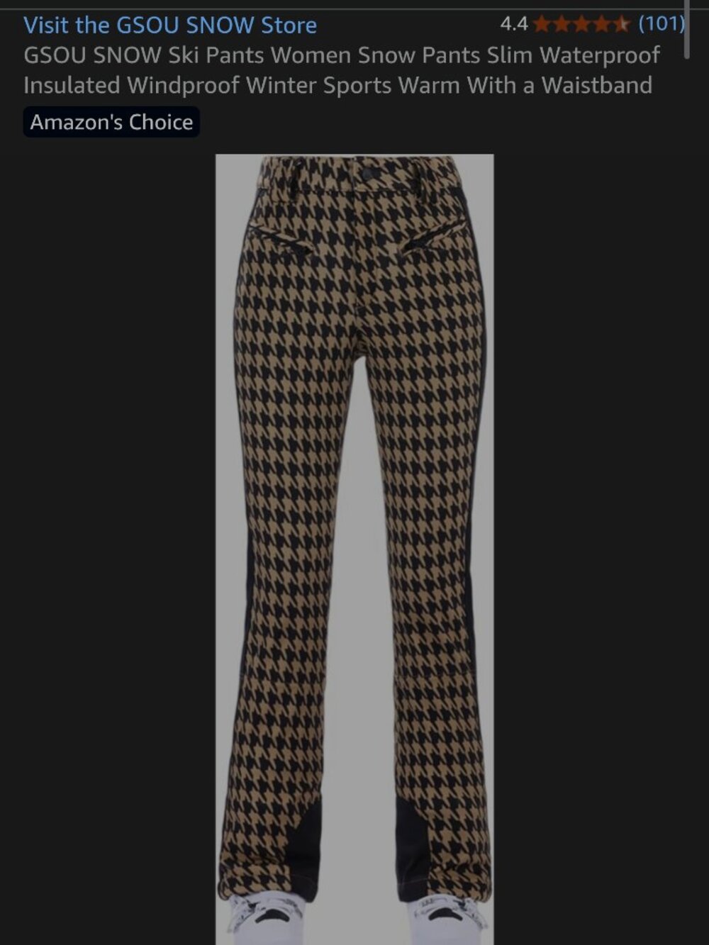 GSOU SNOW pants